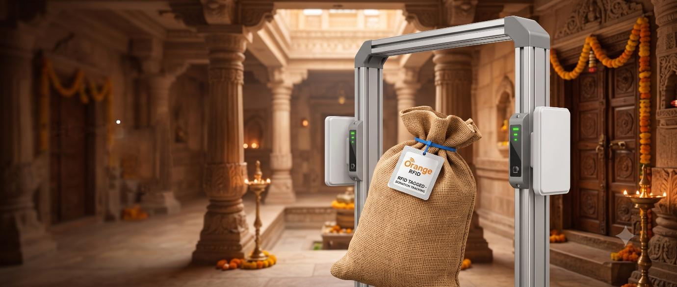 Orange RFID Tags Tracking for Temple Donations